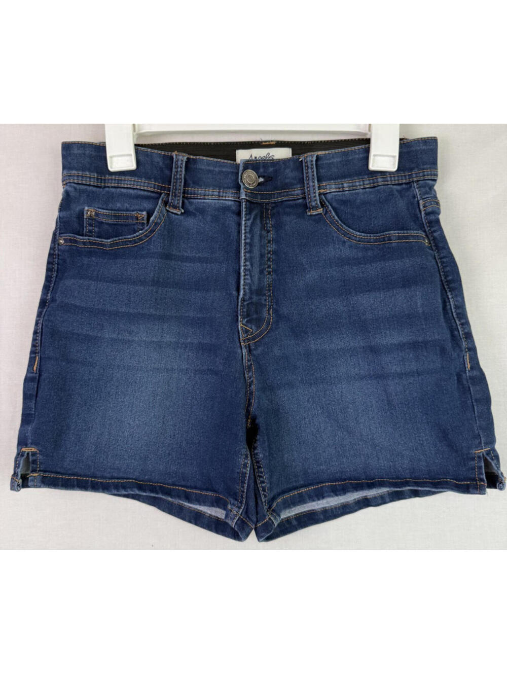 Angels Forever Young Women's Blue Denim 360 Sculpt Shorts Size 10